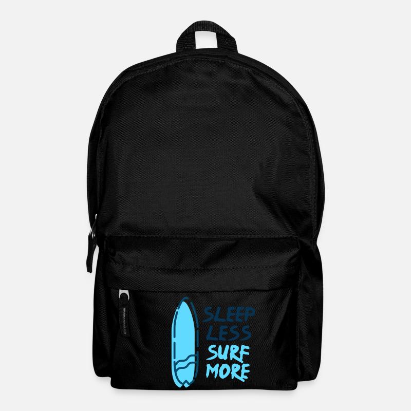 Surf - Sleep Less Surf More - Backpack - black