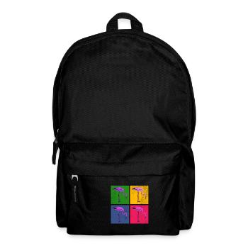 Flamingo - Rucksack - Schwarz - Vorne