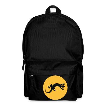 Lézard de salamandre Gecko - Sac à dos - noir - Devant