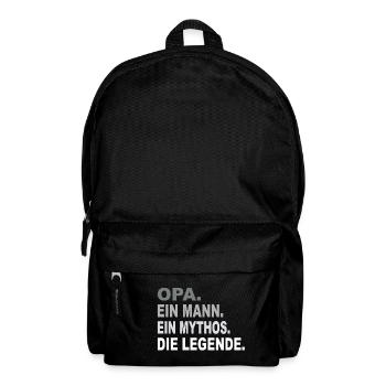 Opa - Ein Mann - Ein Mythos - Eine Legende - Rucksack - Schwarz - Vorne