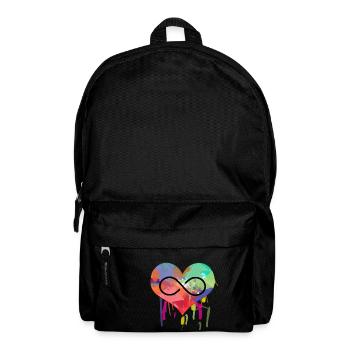 LT 63 w Unendlichkeit Farbenfroh - Rucksack - Schwarz - Vorne