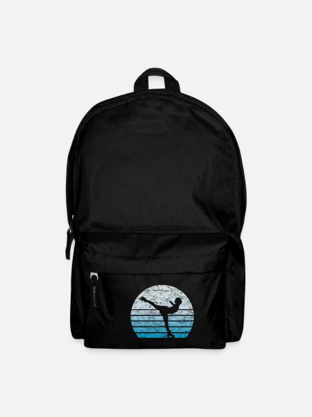 Eiskunstlauf Eiskunstläufer Retro Vintage Geschenk - Rucksack - Schwarz