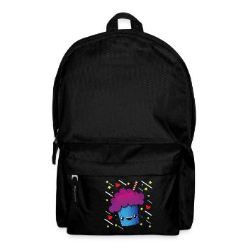 Cartoon Muffin Herz und Sterne T Shirt - Rucksack - Schwarz - Vorne