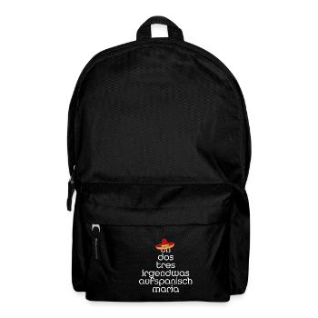 un dos tres Sombrero Song Text Shirt - Rucksack - Schwarz - Vorne