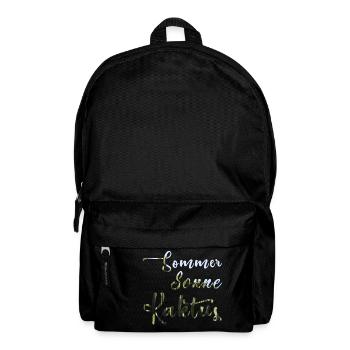 Sommer Sonne Kaktus - Rucksack - Schwarz - Vorne