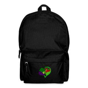 Veganer Vegetarier Tierschutz Geschenkidee - Rucksack - Schwarz - Vorne