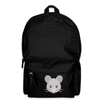 süße graue Maus - Rucksack - Schwarz - Vorne