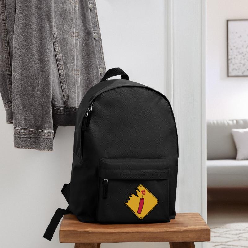shield caution danger danger caution stan Backpack