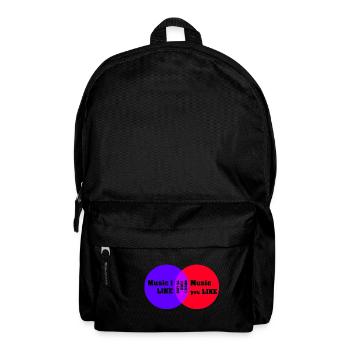 Music i like, Music you like - Rucksack - Schwarz - Vorne