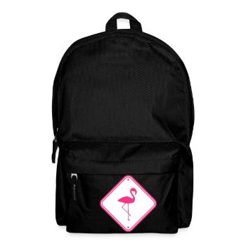 warnung hinweis achtung vorsicht schild danger fla - Rucksack - Schwarz - Vorne