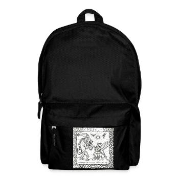 Le Dieu Odin contre le loup Fenrir - Sac à dos - noir - Devant