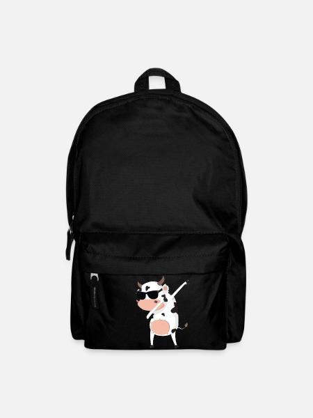 Lustige Kuh - Rucksack - Schwarz