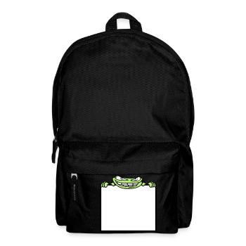 bouclier de grenouille cacher texte de texte écrire mau - Sac à dos - noir - Devant