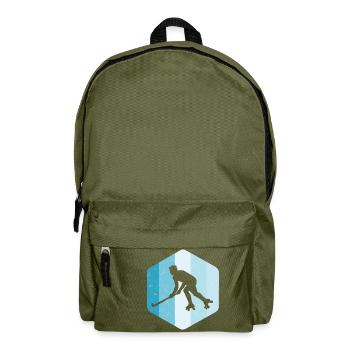 Rollhockey Spieler - Rucksack - Olivgrün - Vorne