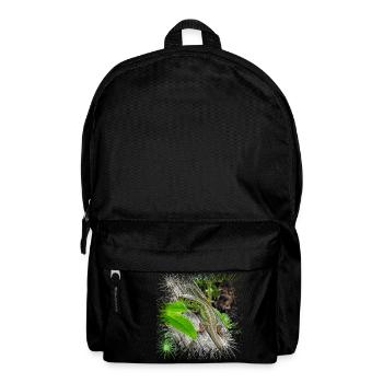 The fence lizcker is a widespread reptile - Backpack - black - Front