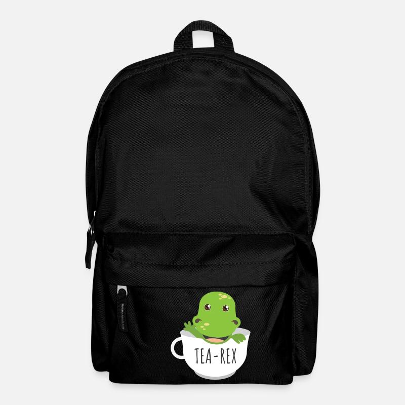 Dinosaurier Tea Rex in der Teetasse - Geschenkidee - Rucksack - Schwarz