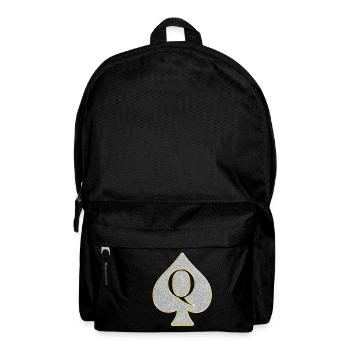Queen of Spades Bling Bling Schmuckstück - Rucksack - Schwarz - Vorne
