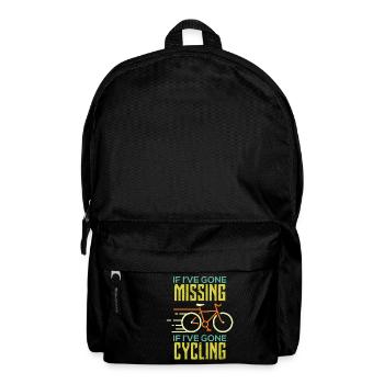 Radeln Radler Mountainbike Rennrad Geschenk - Rucksack - Schwarz - Vorne