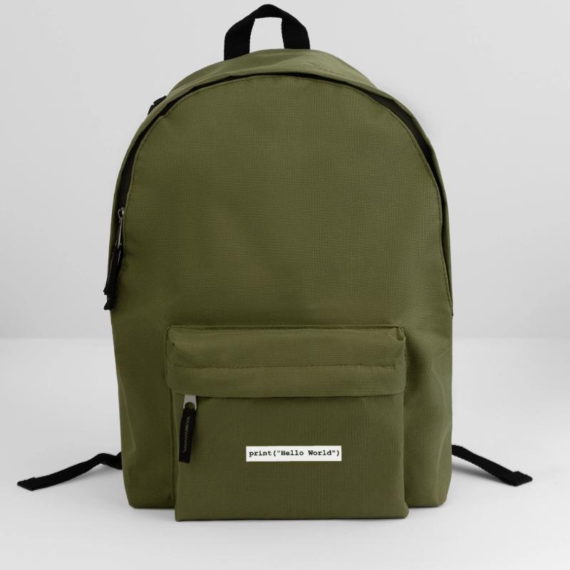 Hello World Python Entwickler Programm Geschenk Rucksack