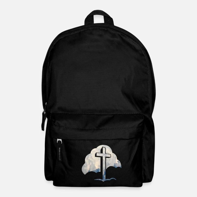 Jesus Wolken Jesus Kreuz - Rucksack - Schwarz