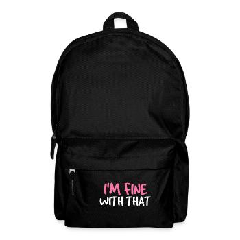 dans le fine avec ce - Sac à dos - noir - Devant