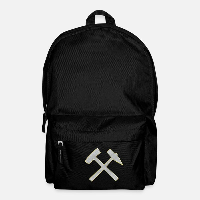 Glück Auf! Logo Schlägel und Eisen Schmuck Bling - Rucksack - Schwarz
