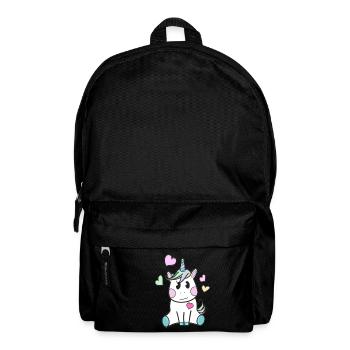 unicorn - Rucksack - Schwarz - Vorne