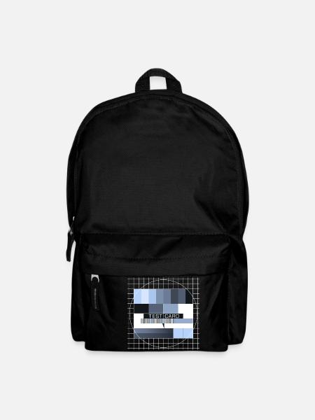 Testbild Fernsehen Bildschirm Sendeschluss Display - Rucksack - Schwarz