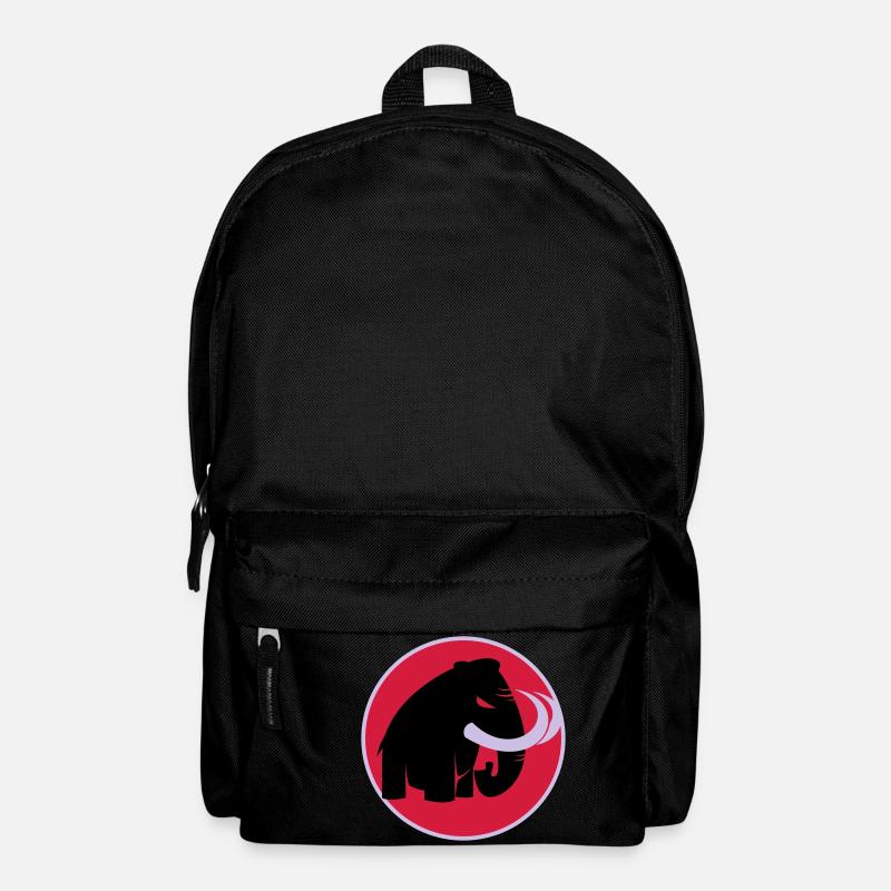 angry mammoth böses Mammut - Rucksack - Schwarz