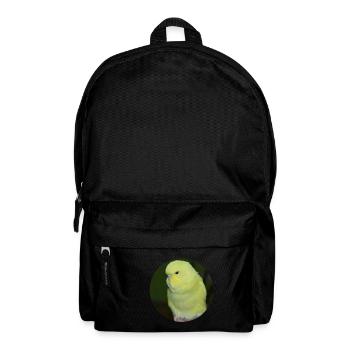 Budgies yellow budgie parakeet - Backpack - black - Front