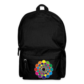 Farbkreis Power Flower - Rucksack - Schwarz - Vorne