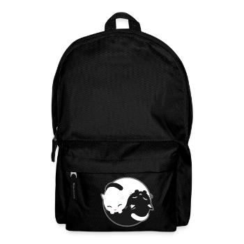 Chat - Yin Yang chats noir et blanc cadeau - Sac à dos - noir - Devant