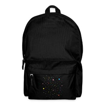 Konfetti Karneval Sterne Party Geburtstag Deko - Rucksack - Schwarz - Vorne