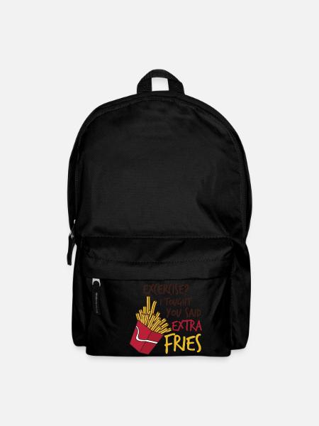 Extra Fries - Rucksack - Schwarz