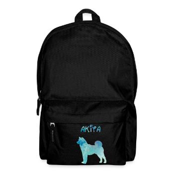 Akita in Aquarell - Rucksack - Schwarz - Vorne
