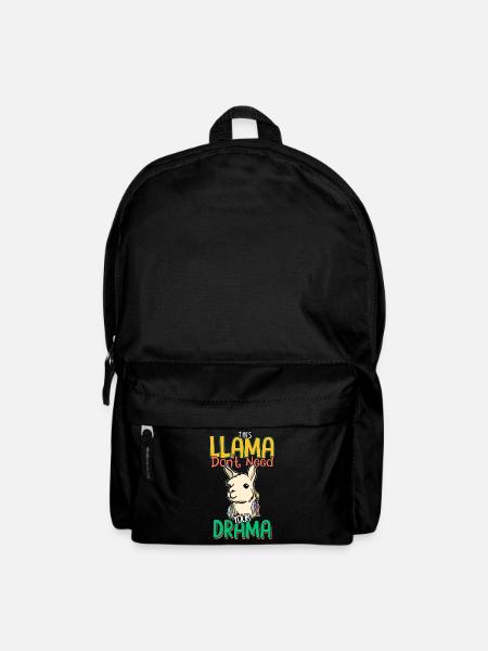 Lama n’a pas le temps pour ton drame - Lama Sort - Sac à dos - noir