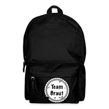 Team Braut Badge - Rucksack - Schwarz - Vorne