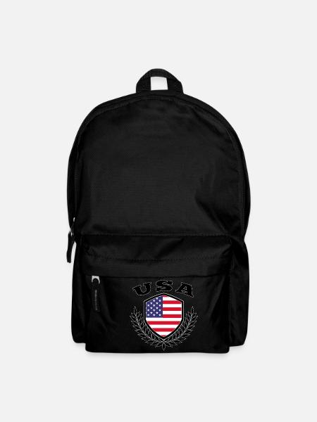 USA Flagge Geschenk - Rucksack - Schwarz