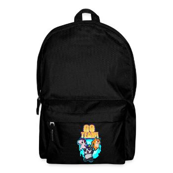 Einhorn Panda Katze Portal Motivation - Rucksack - Schwarz - Vorne