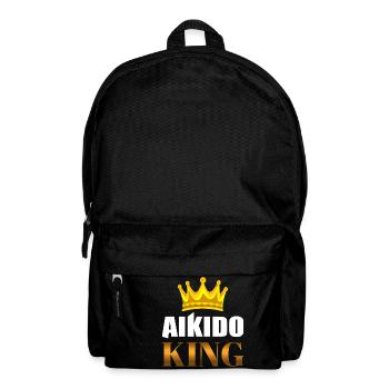 Cadeau de chemise de passe-temps drôle Roi Aikido - Sac à dos - noir - Devant