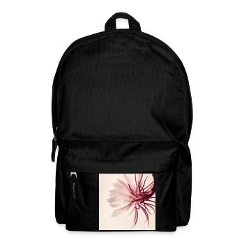 Minimalist flower watercolor beige - Backpack - black - Front