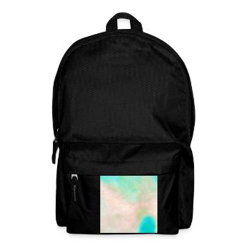 Atoll beach watercolor beige nature - Backpack - black - Front