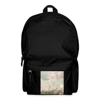 Summer meadow watercolor nature - Backpack - black - Front
