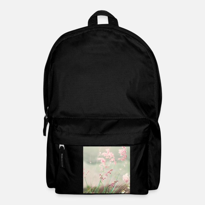 Sommer Wiese Aquarell Natur - Rucksack - Schwarz