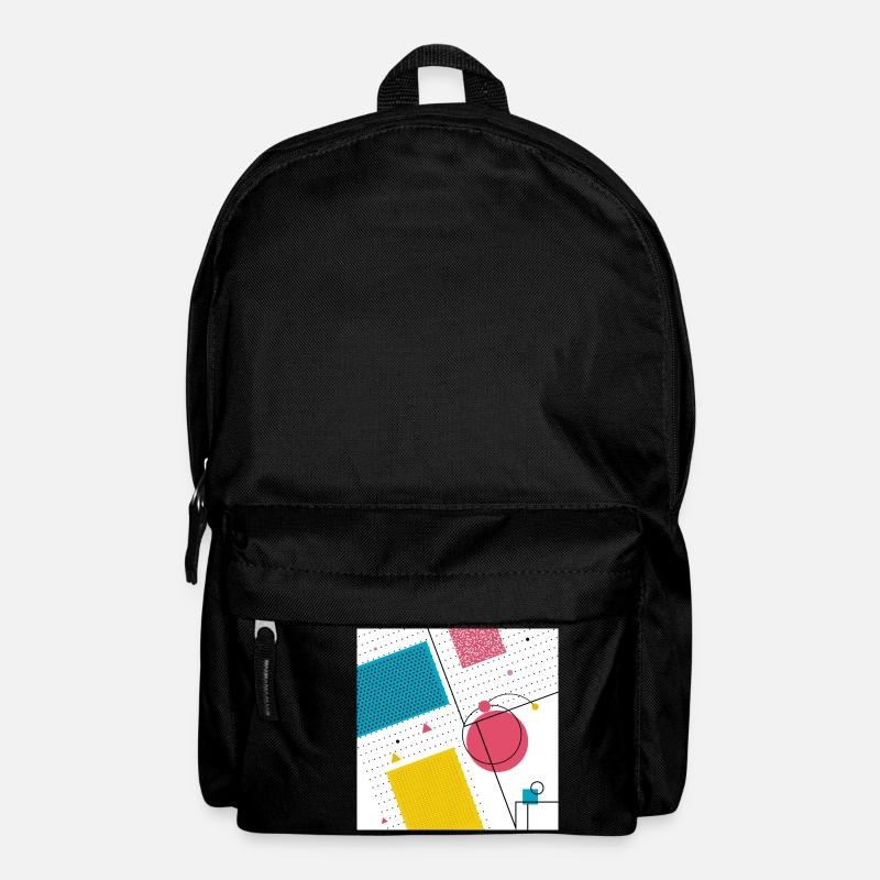 Farben Formen Abstrakt - Rucksack - Schwarz