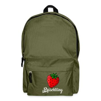 Swabian dialect - Bräschtling schwabenland - Backpack - olive green - Front