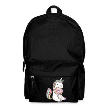 Licorne et donut - Sac à dos - noir - Devant