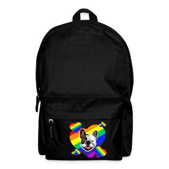 Chiens favoris Bouledogue française - Cadeau - Sac à dos - noir - Devant