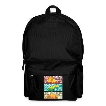 Dinosaurier Dino Saurier Tier Reptil Geschenk - Rucksack - Schwarz - Vorne