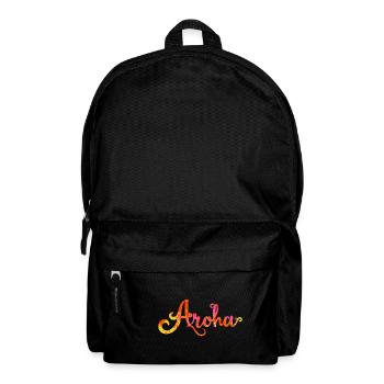 Aroha Love in Maori Language - Gift Idea - Backpack - black - Front